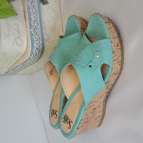 Sofft Shoes - Sofft Cork Wedge Slip Sandal